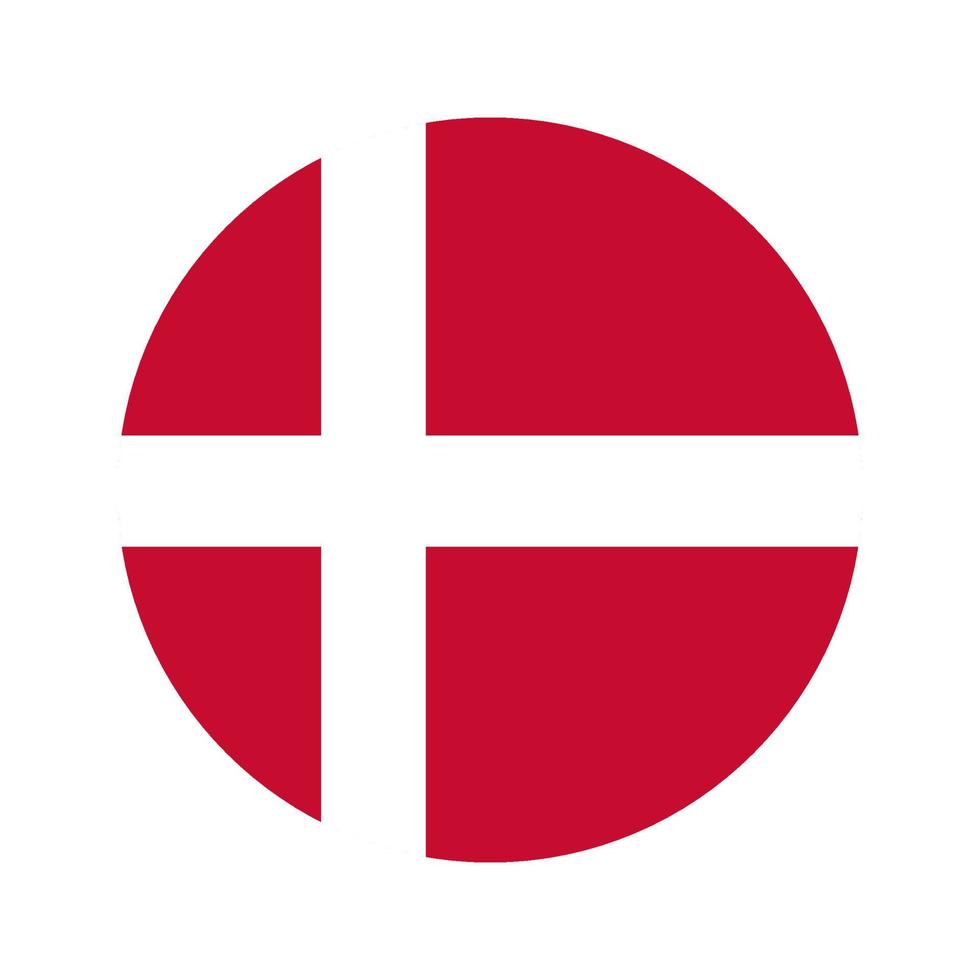 de nationell flagga av Danmark. vektor