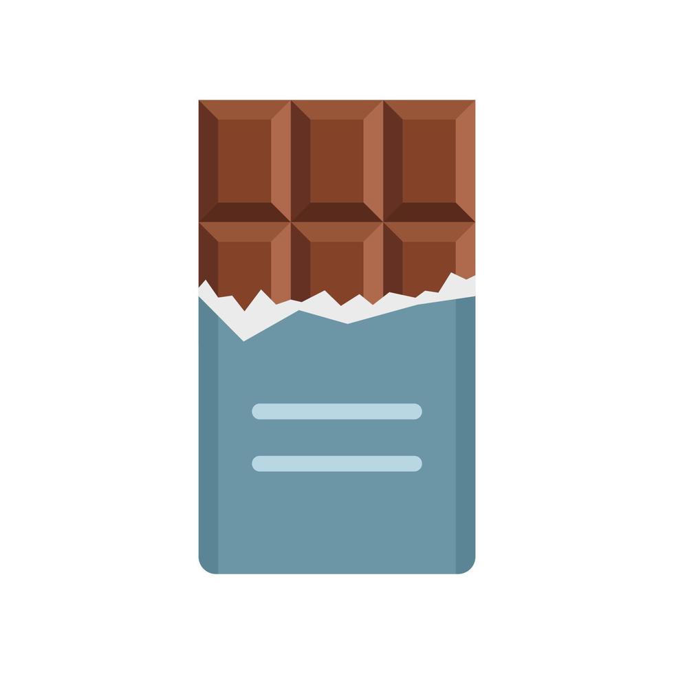 plikt fri affär choklad bar ikon platt isolerat vektor