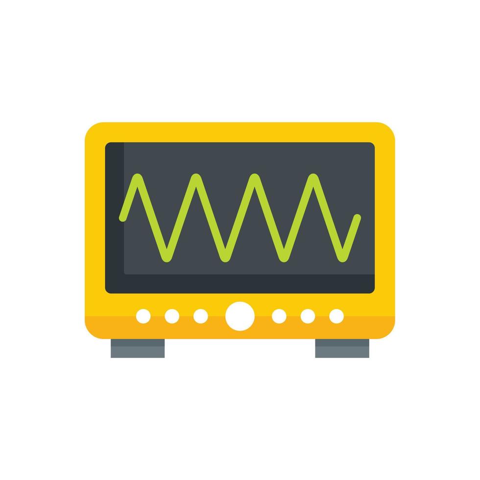 Strahlungswelle Gerätesymbol flach isoliert Vektor