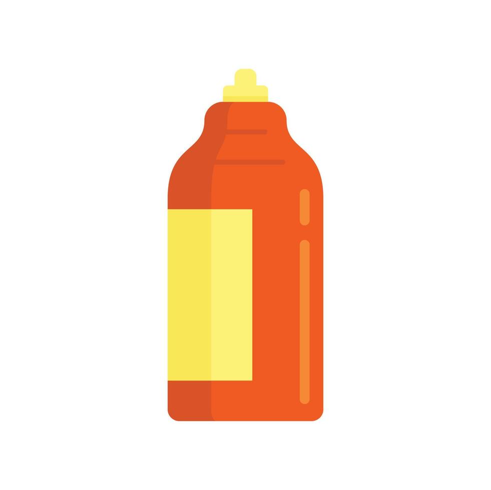 Symbol für antiseptische Flasche flach isolierter Vektor