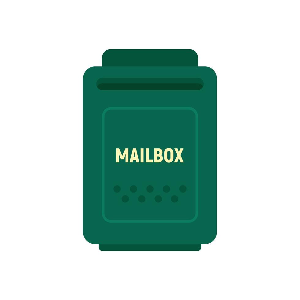 leere Mailbox-Symbol flacher isolierter Vektor