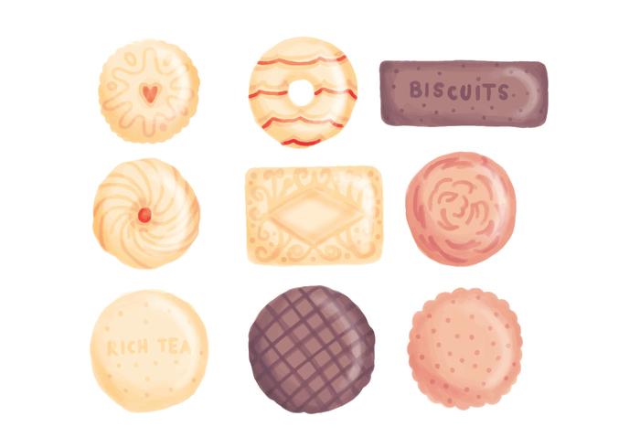 Vector Hand Drawn Biscuits