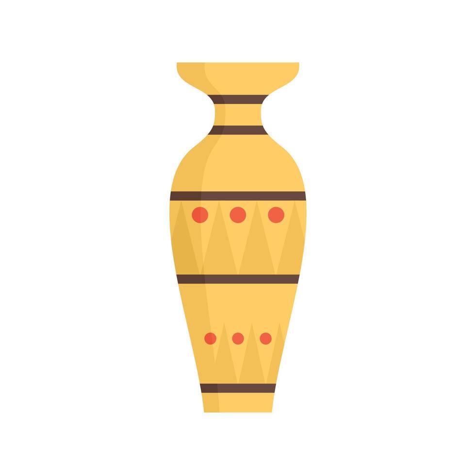 egyptisk vas ikon platt isolerat vektor