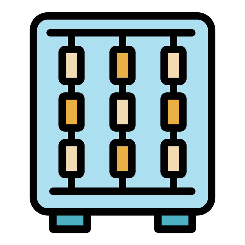 Farbumrissvektor des automatischen Textilwerkzeugsymbols vektor