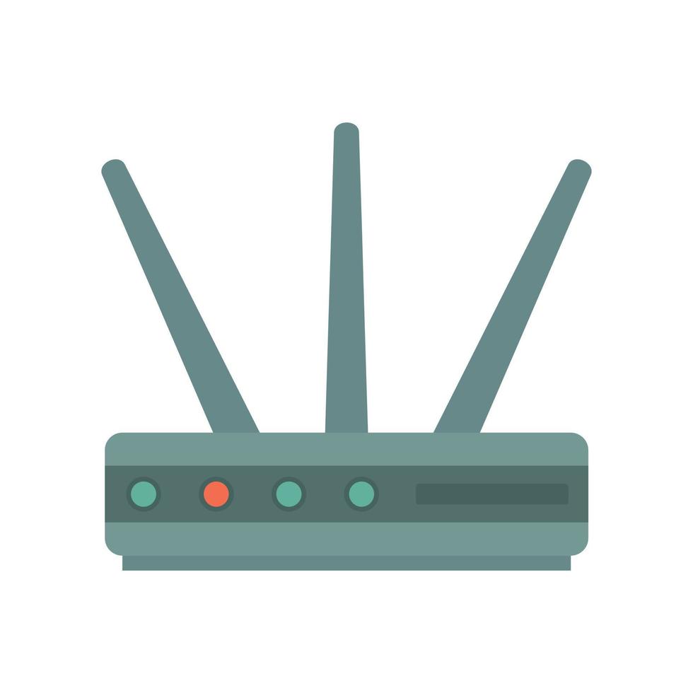 Datenrouter-Symbol flach isolierter Vektor