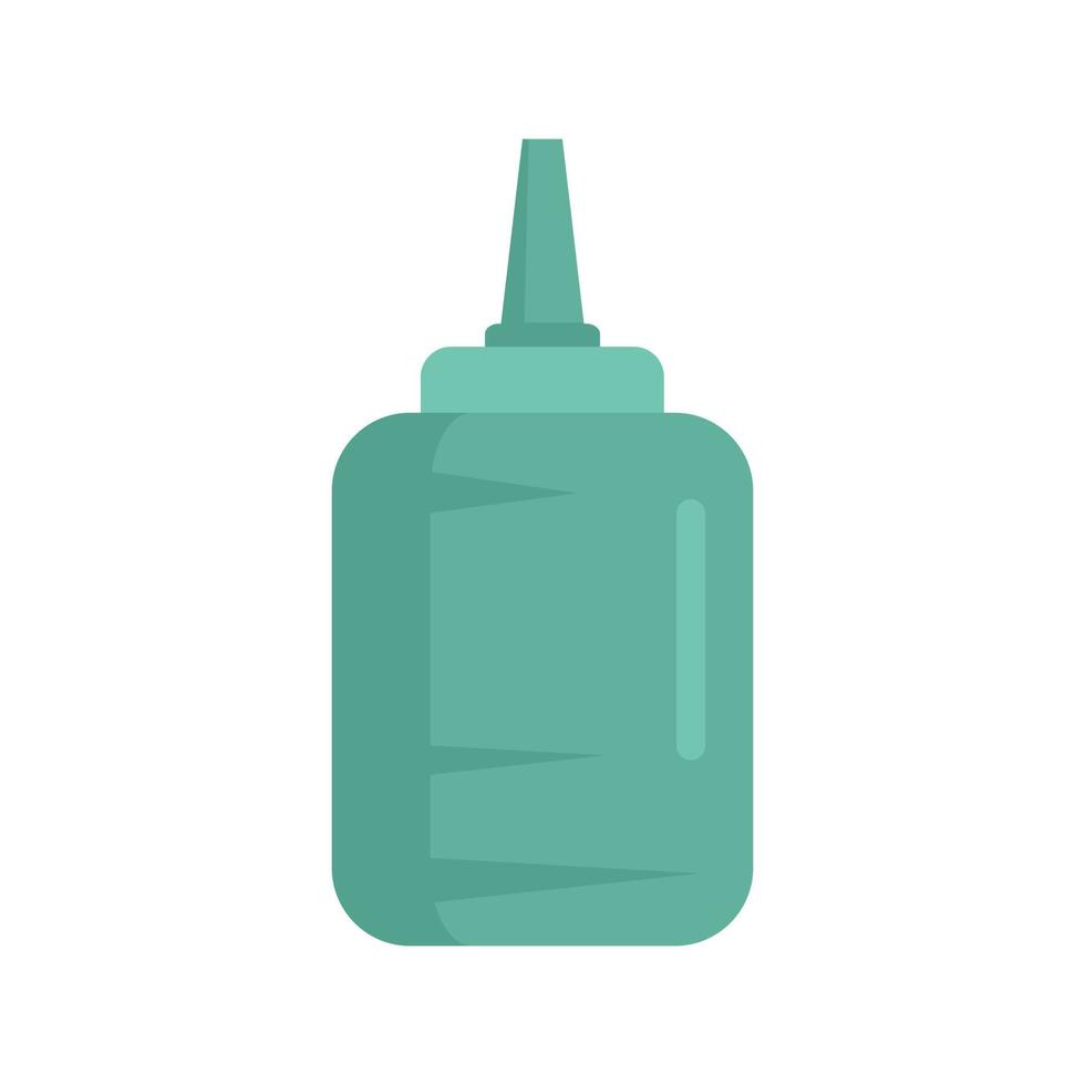 Begagnade lim flaska ikon platt isolerat vektor