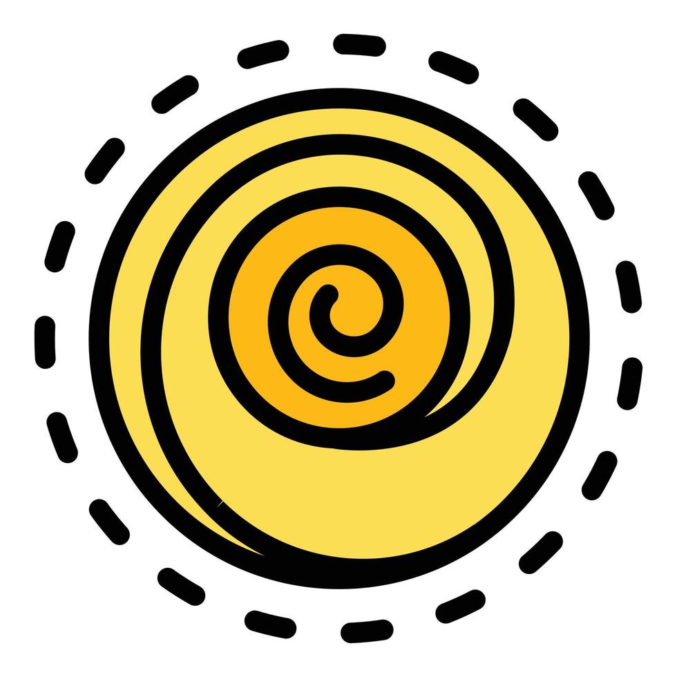 Hypnoseberatung Symbol Farbe Umriss Vektor