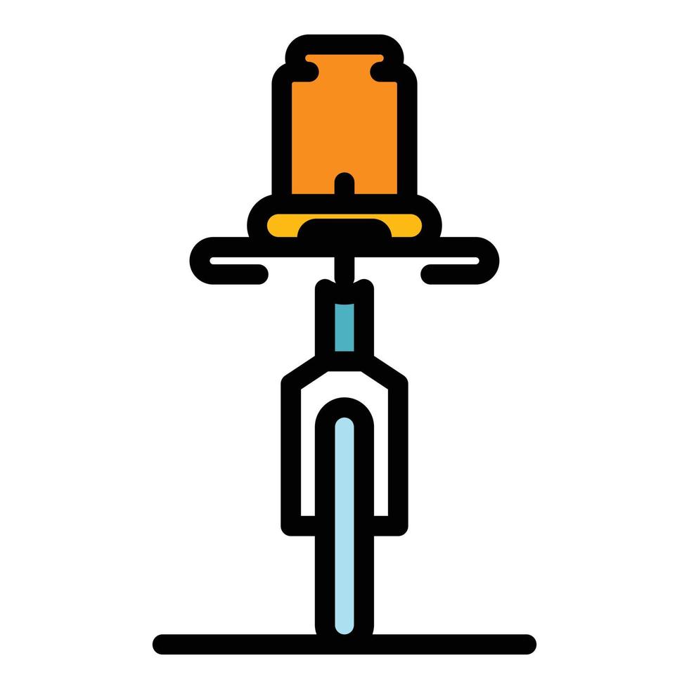 bebis små cykel sittplats ikon Färg översikt vektor