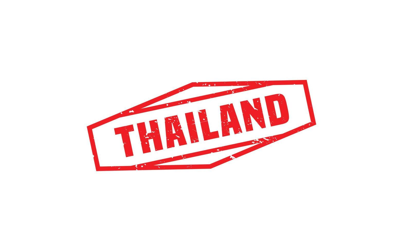 Thailand-Stempel mit Grunge-Stil auf weißem Hintergrund vektor