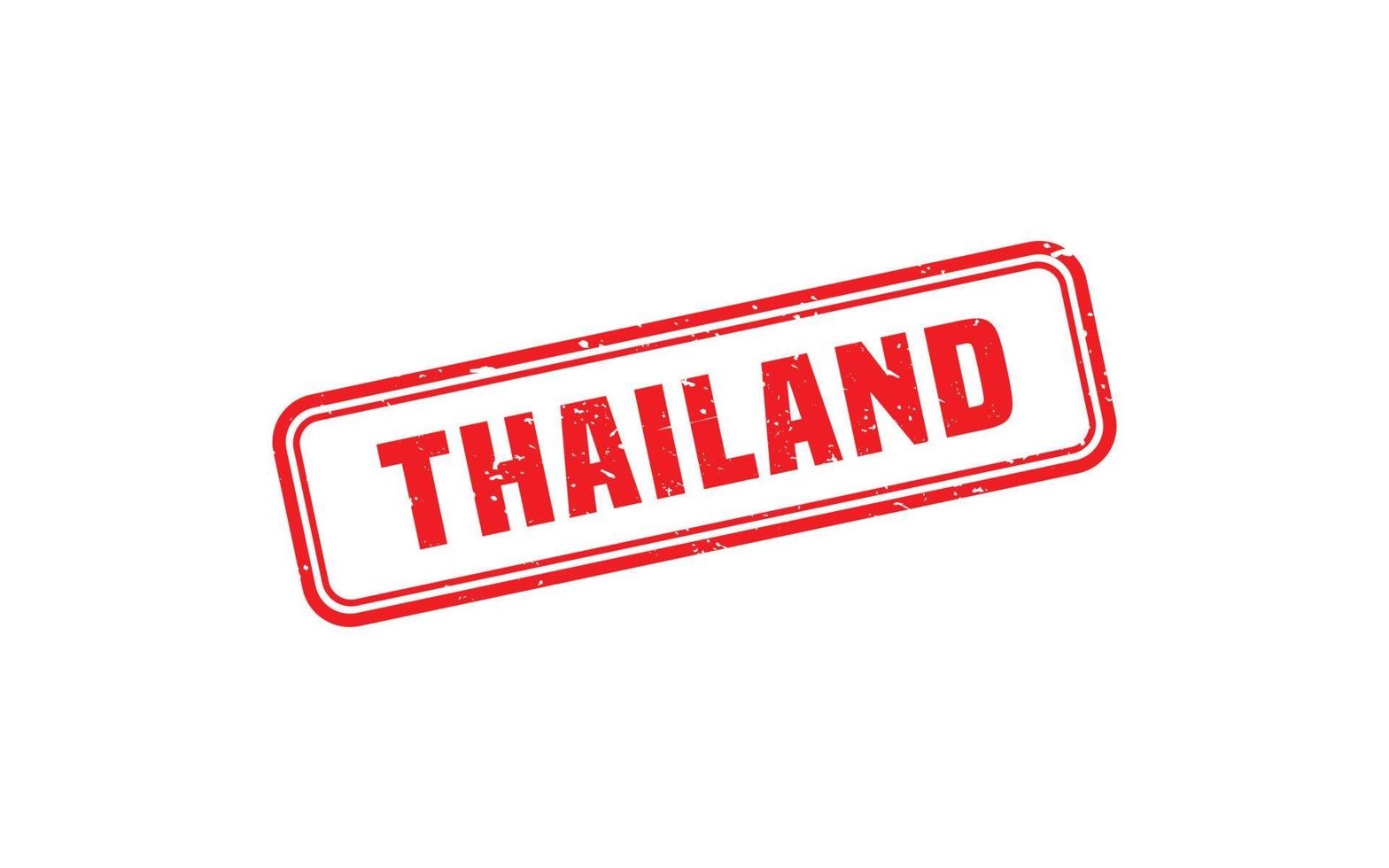 Thailand-Stempel mit Grunge-Stil auf weißem Hintergrund vektor