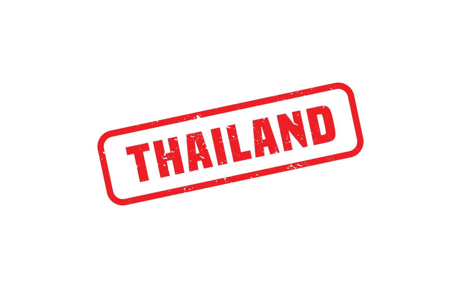 Thailand-Stempel mit Grunge-Stil auf weißem Hintergrund vektor