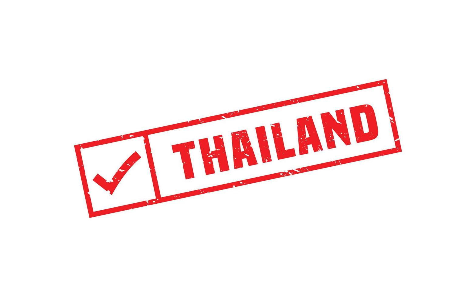 Thailand-Stempel mit Grunge-Stil auf weißem Hintergrund vektor