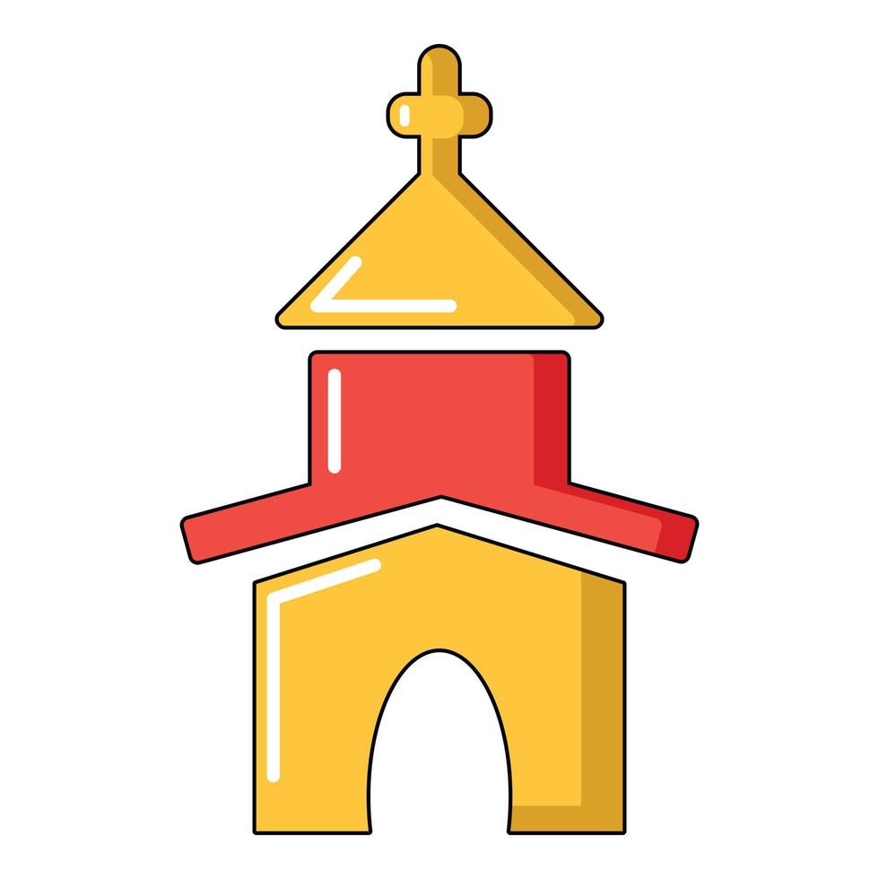 Kirchensymbol, Cartoon-Stil vektor