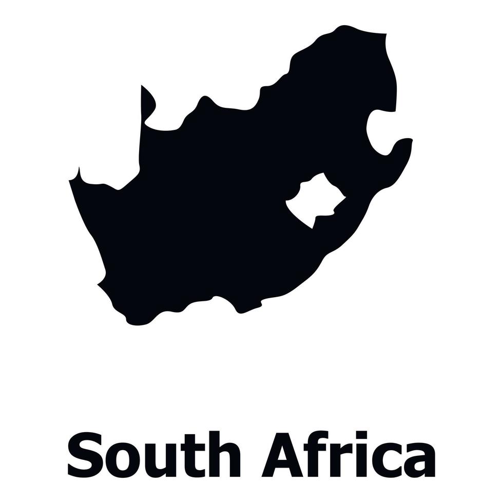 söder afrika Karta ikon, enkel stil vektor