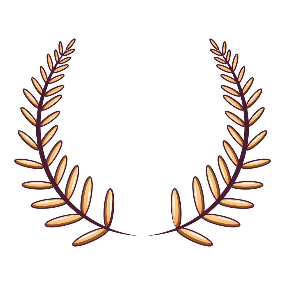 Award-Kranz-Symbol, Cartoon-Stil vektor