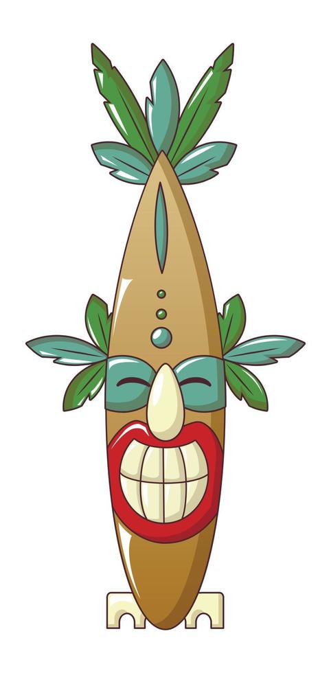 Totem-Idol-Symbol, Cartoon-Stil vektor