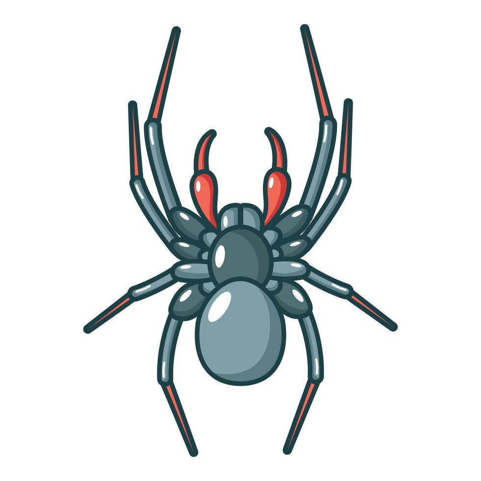 Spinnensymbol, Cartoon-Stil vektor