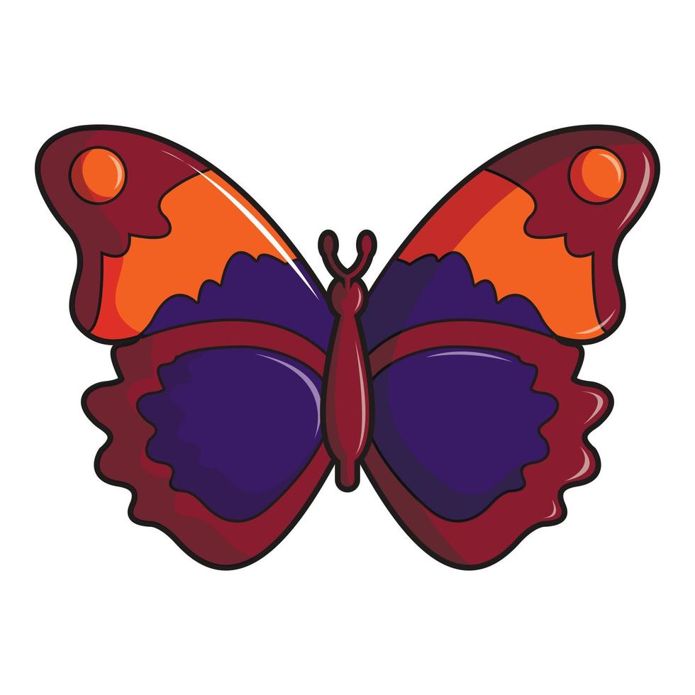 Schmetterling braun Symbol, Cartoon-Stil vektor