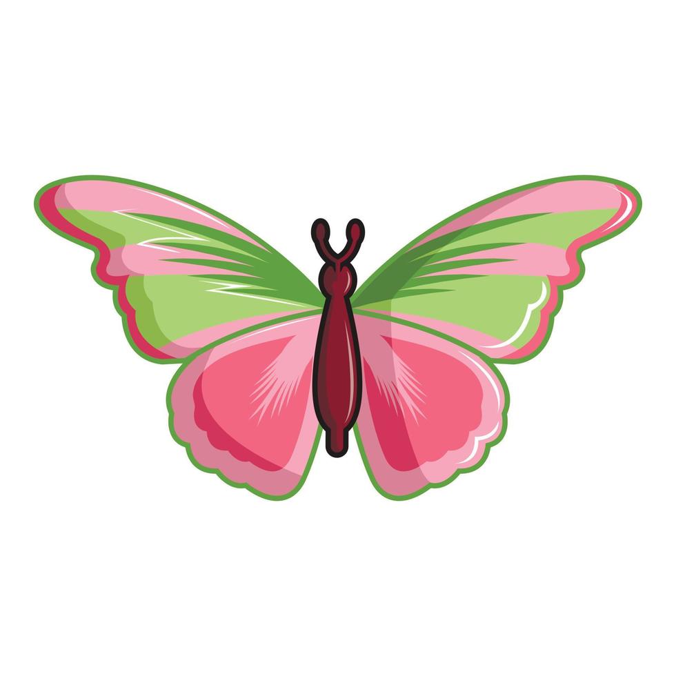 Esmeralda-Schmetterlings-Symbol, Cartoon-Stil vektor