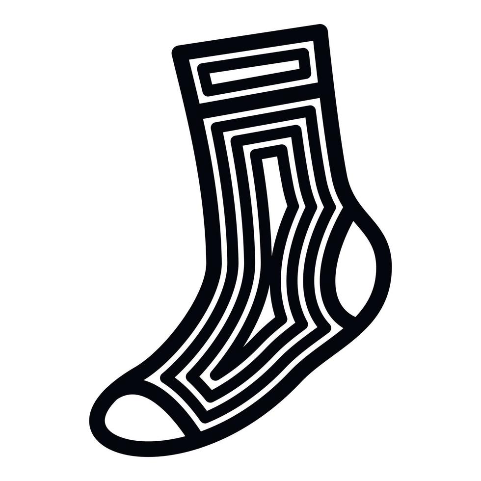 Laufsocken-Symbol, einfacher Stil vektor