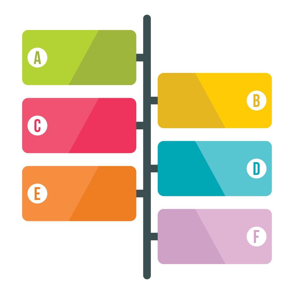 Schema-Infografiken, flacher Stil vektor