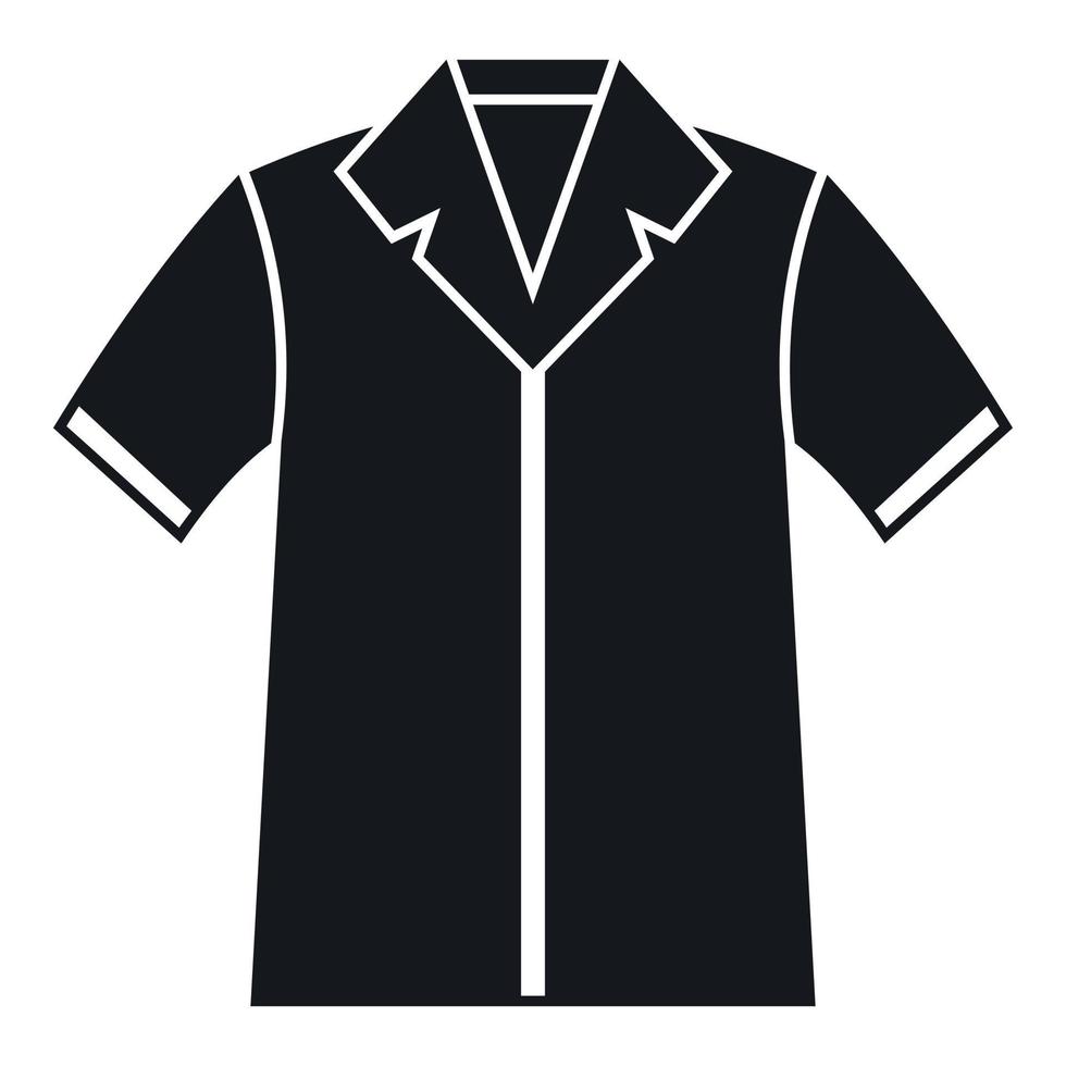 skjorta polo ikon, enkel stil vektor