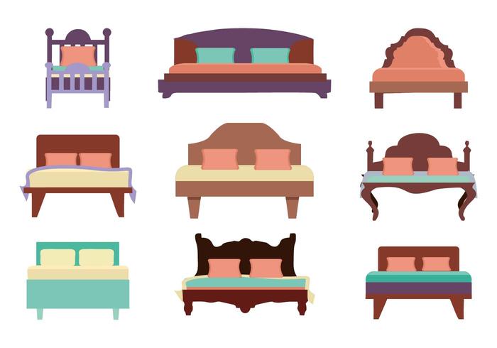 Gratis Möbler Bed Vector