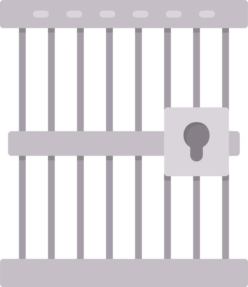 Gefängnis kreatives Icon-Design vektor