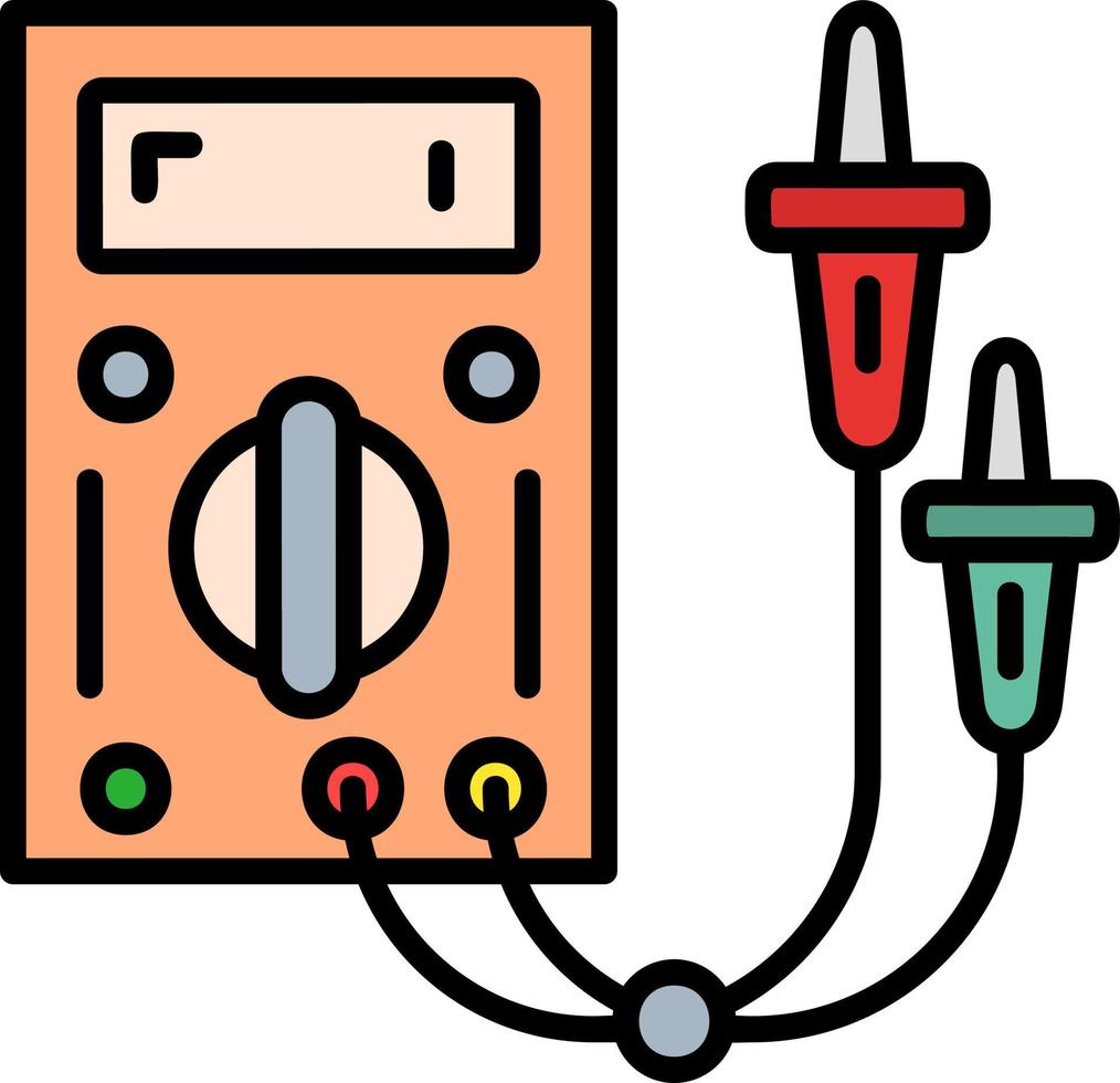 elektrisk testare kreativ ikon design vektor