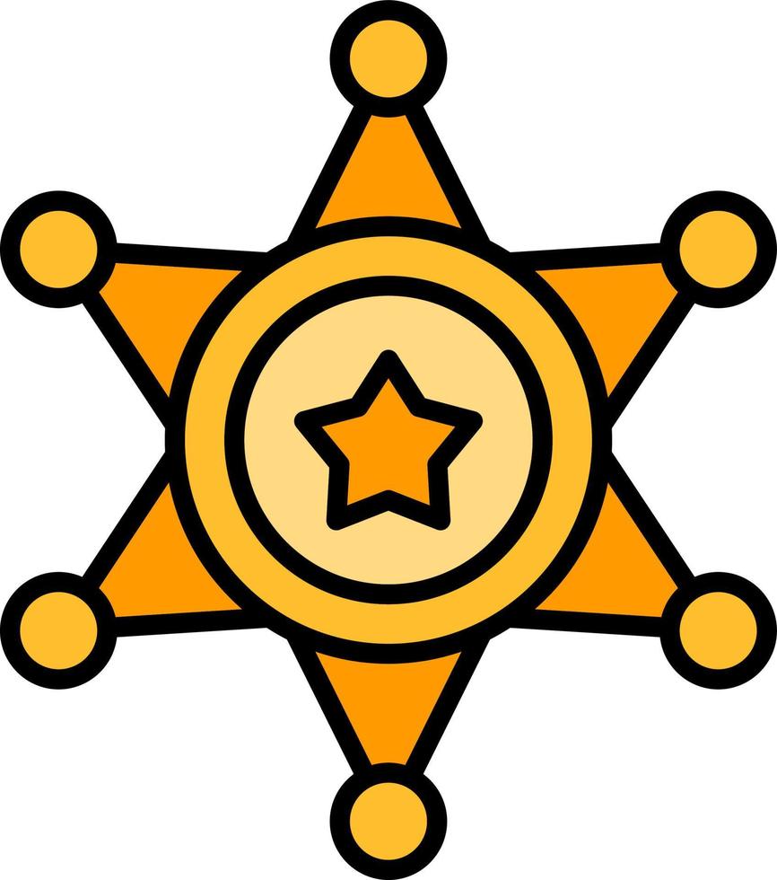 Sheriff kreatives Icon-Design vektor