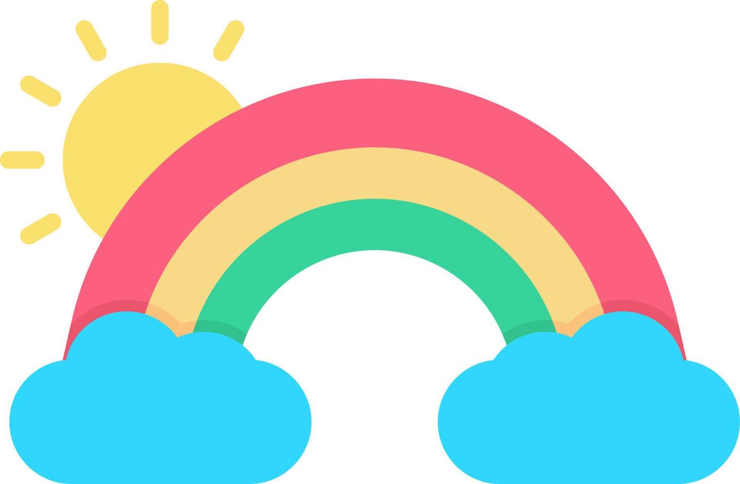 Regenbogen kreatives Icon-Design vektor