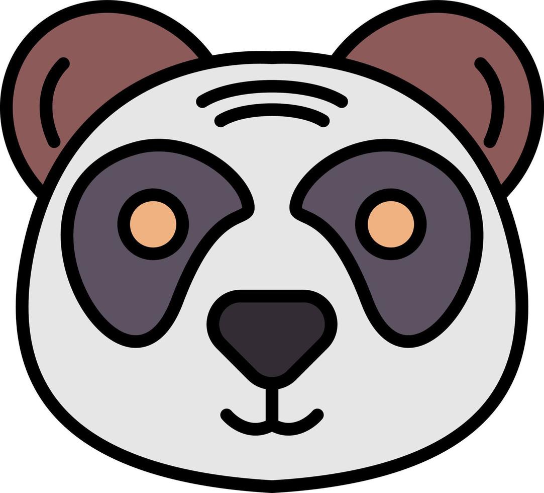 panda kreativ ikon design vektor