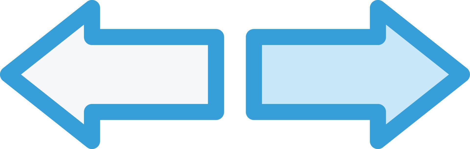 links-rechts-Vektor-Icon-Design-Illustration vektor