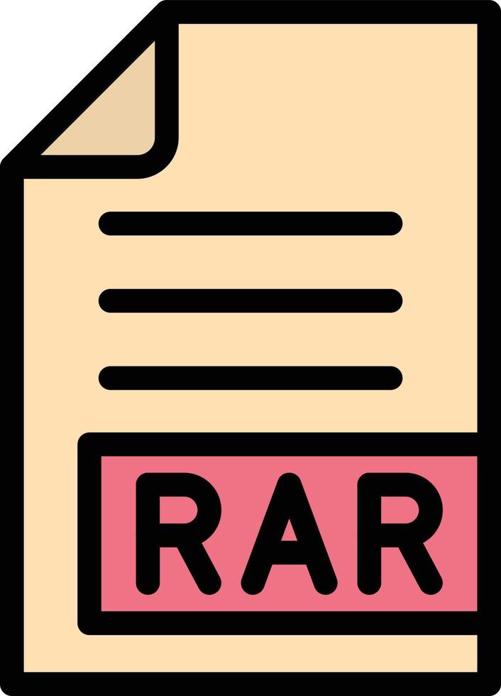 rar-Vektor-Icon-Design-Illustration vektor