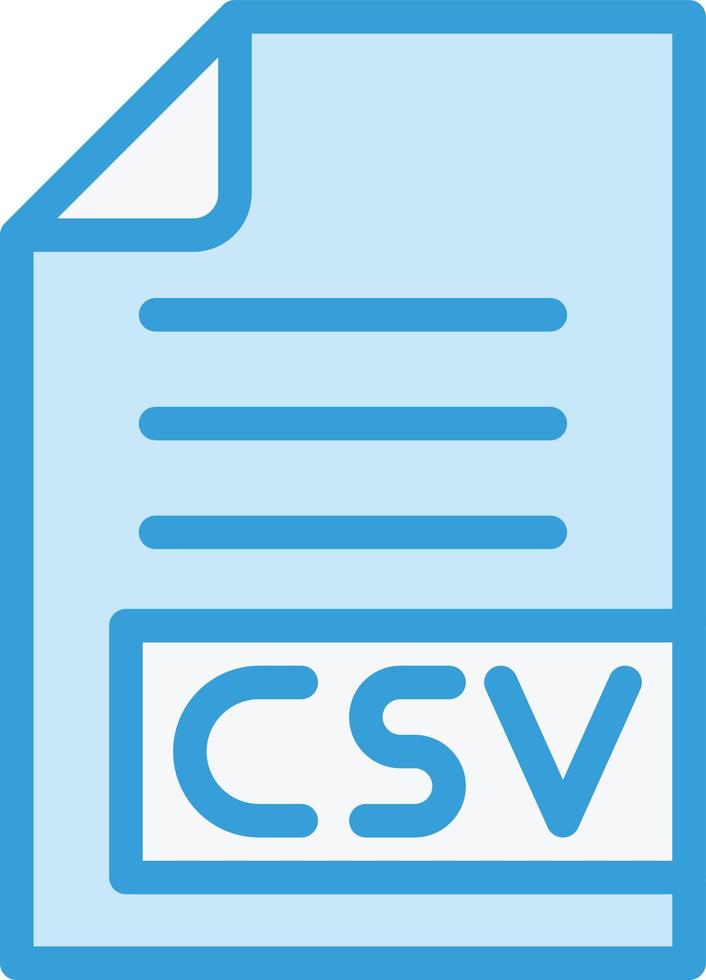 csv-Vektor-Icon-Design-Illustration vektor