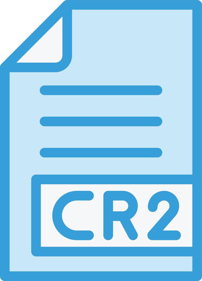 cr2 vektor ikon design illustration