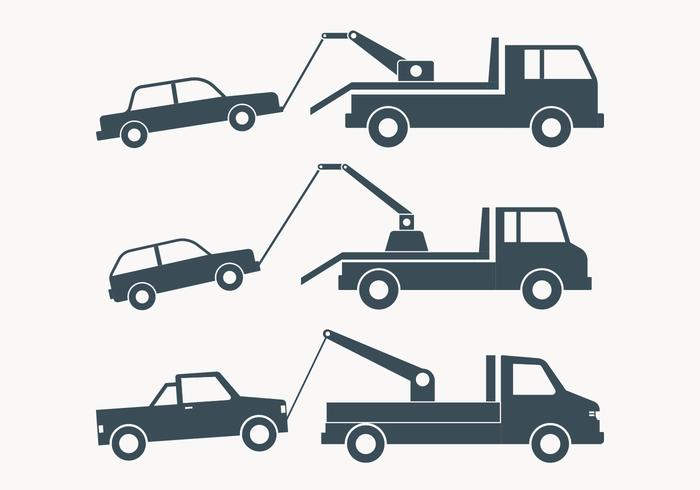 Abschleppen LKW Einfache Illustration vektor