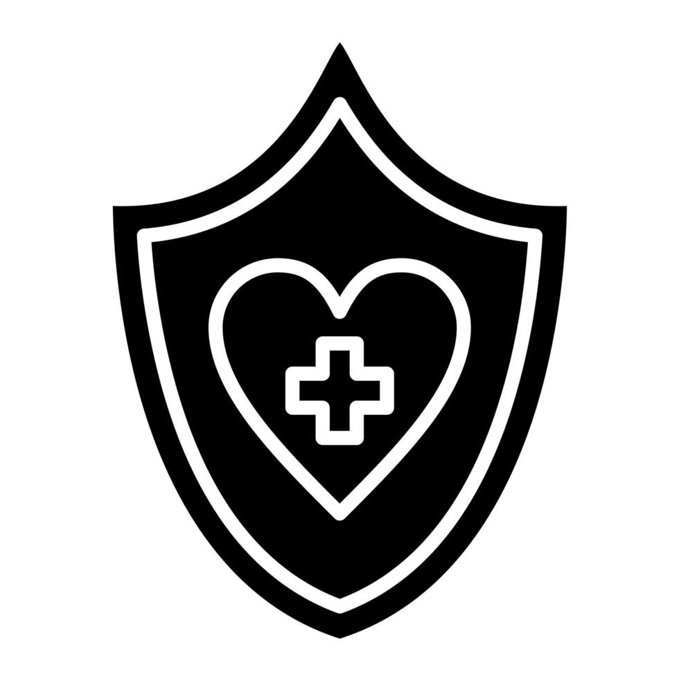 Symbol für Gesundheitsglyphe vektor