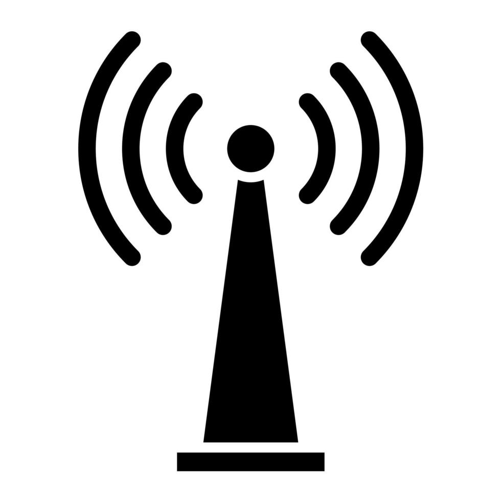 Wi-Fi-Tethering-Glyphe-Symbol vektor