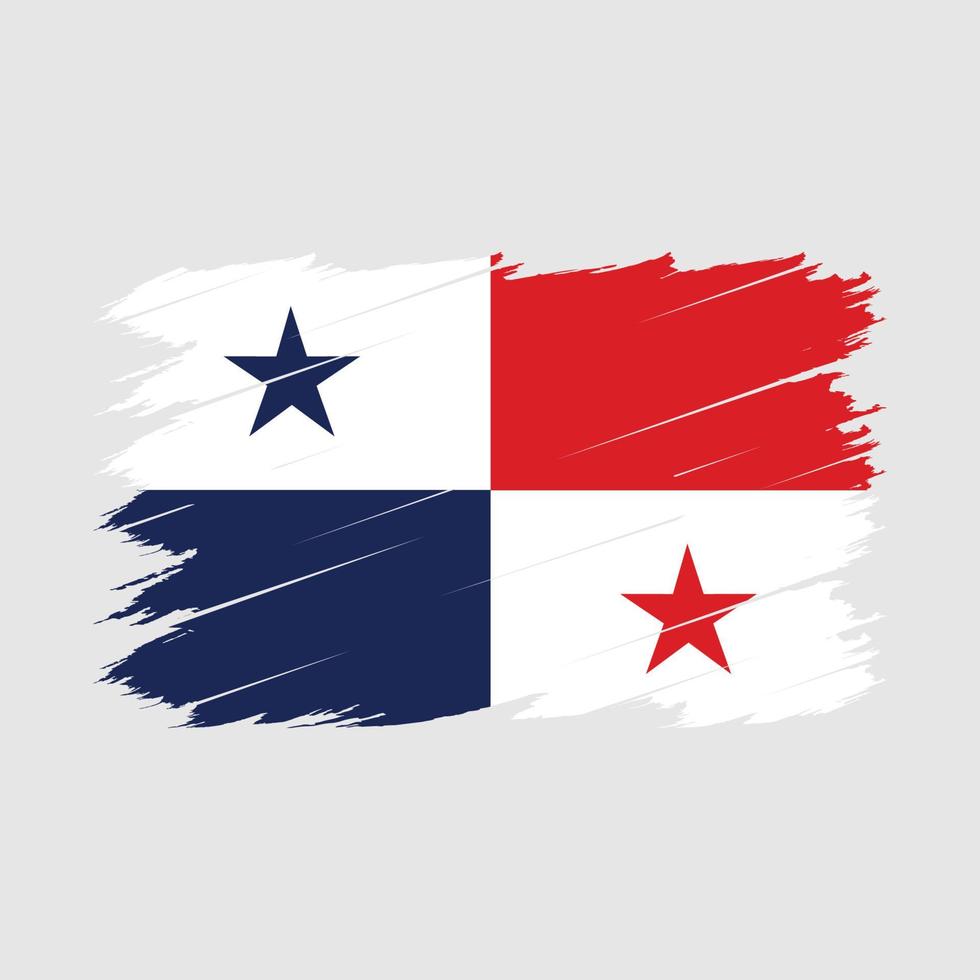 Panama-Flagge-Pinsel vektor