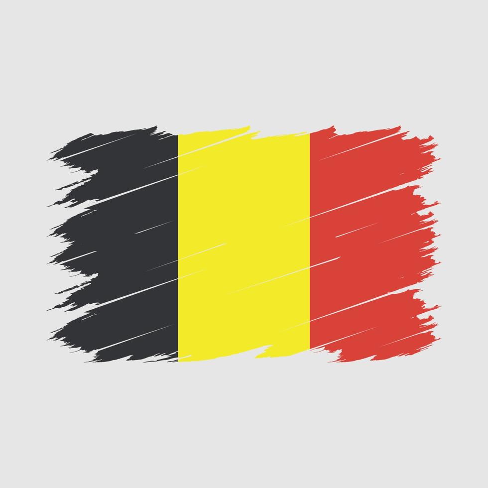 Belgien Flaggenpinsel vektor