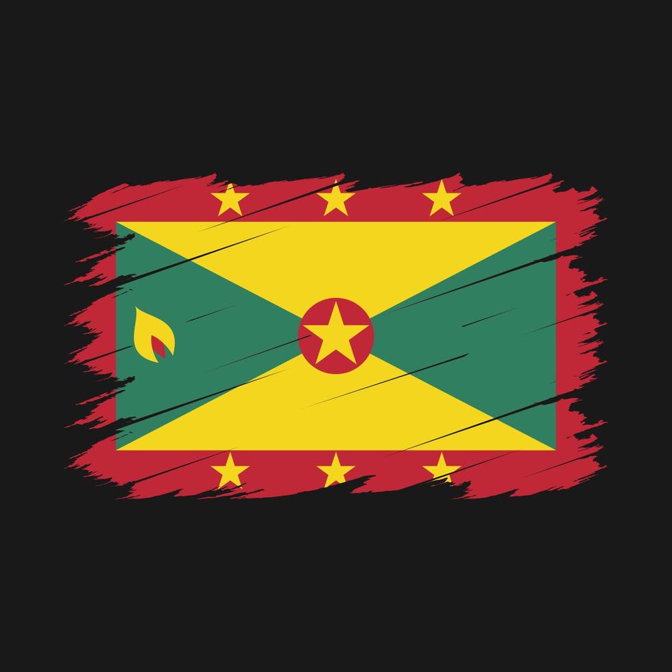Grenada flaggborste vektor