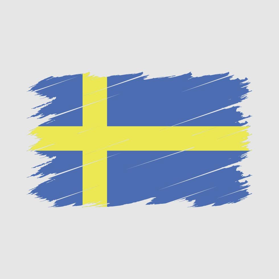 sveriges flaggborste vektor