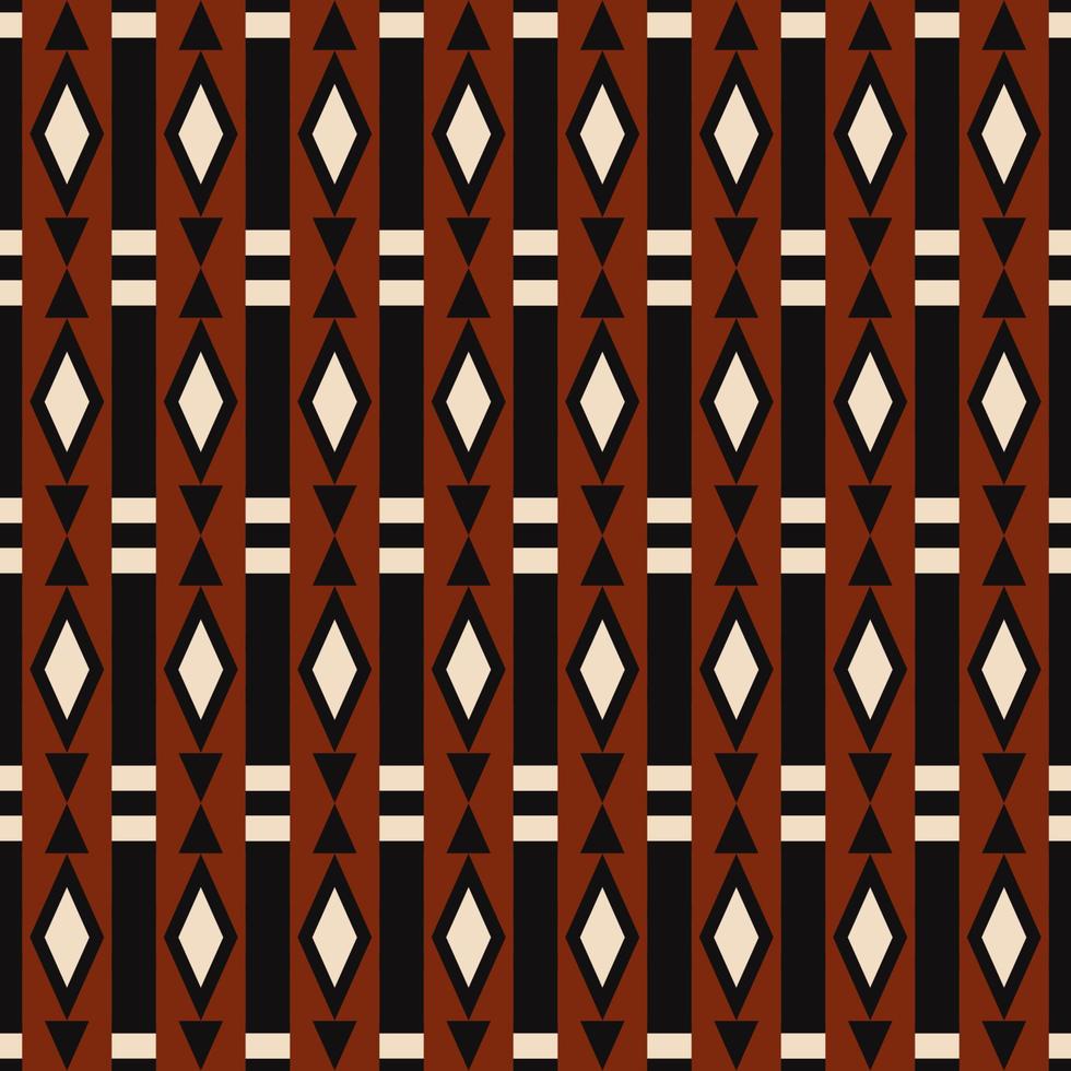 aztec röd svart etnisk geometrisk diamant Ränder sömlös mönster bakgrund. batik, sarong traditionell mönster använda sig av för tyg, textil, interiör dekoration element, klädsel, omslag. vektor