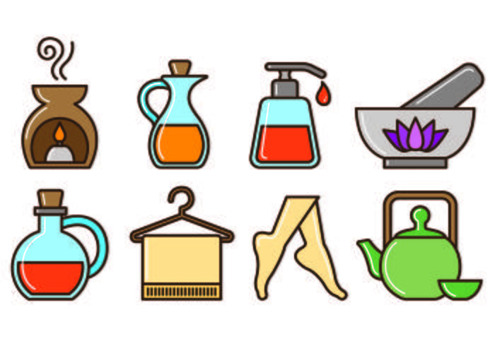 Set of Beauty Clinic Icons vektor