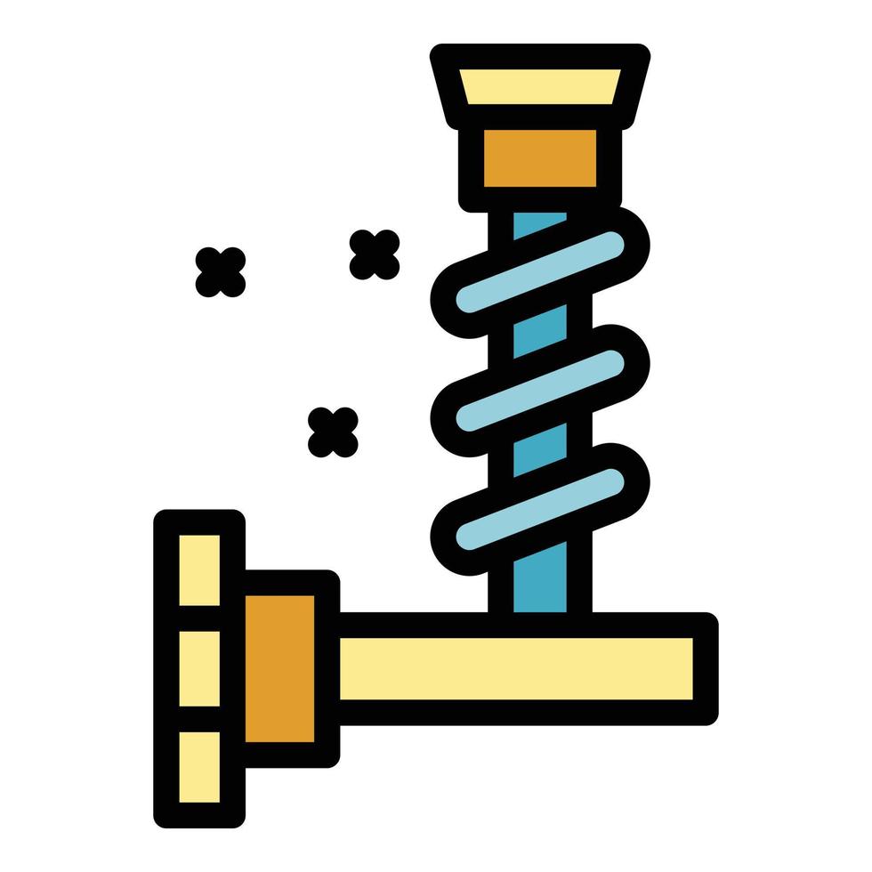 Autoteil Symbol Farbe Umriss Vektor