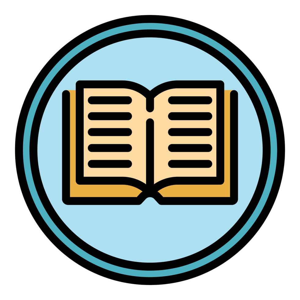 digital bok läsare ikon Färg översikt vektor