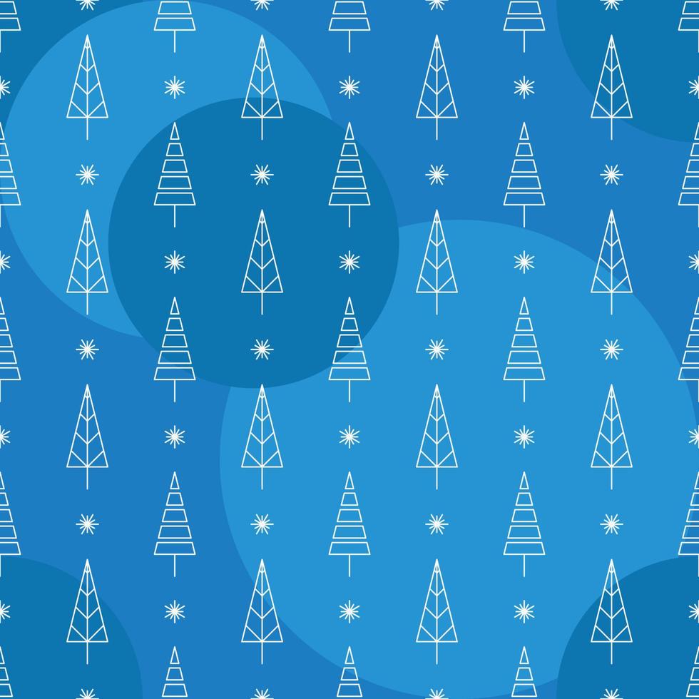 jul träd sömlös mönster. design för tyg, omslag gåva papper och bakgrunder. vinter- Semester säsong. vektor illustration.