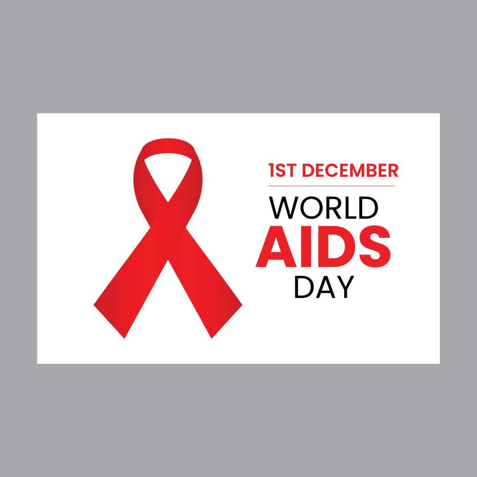 Aids-Tag-Band, Aids-Tag-Band-Konzept, Band, Vorlage, Aids-Tag-Vorlage, Band-Vorlage vektor
