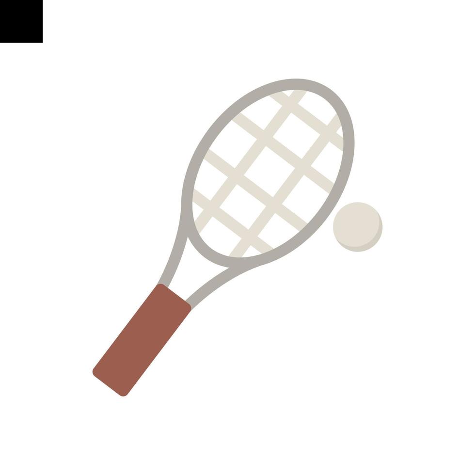 tennis logotyp ikon platt stil vektor